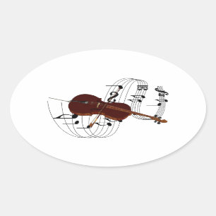 Cello Ovale Sticker