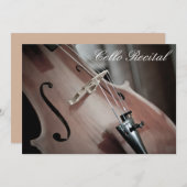 Cello-overweging elegant stijlvolle prestaties kaart (Voorkant / Achterkant)