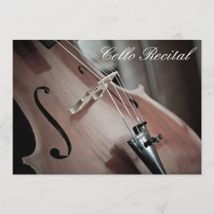 Cello-overweging elegant stijlvolle prestaties kaart