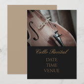 Cello-overweging elegant stijlvolle prestaties kaart (Voorkant / Achterkant)