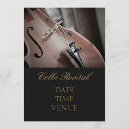 Cello-overweging elegant stijlvolle prestaties kaart