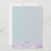 Cello Overweging Gray Uitnodiging (Achterkant)