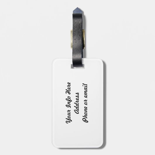 cello-patroon bagagelabel (Achterkant verticaal)