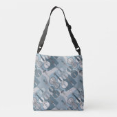 cello-patroon crossbody tas (Achterkant)