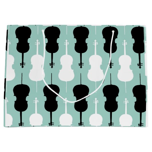 cello-patroon large cadeautasje (Voorkant)