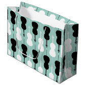 cello-patroon large cadeautasje (Voorkant Gekanteld)