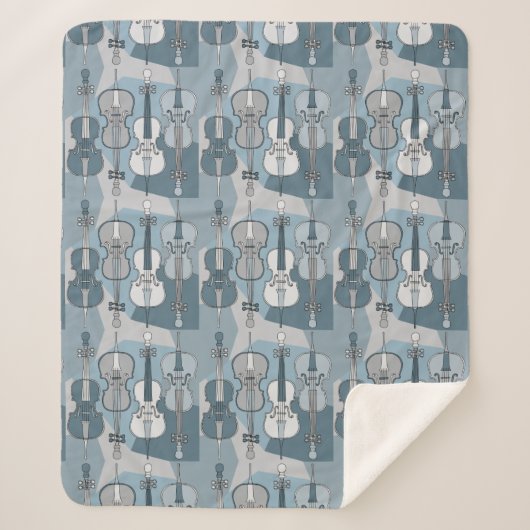 Cello Patroon Sherpa Deken (Voorkant)