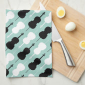 cello-patroon theedoek (Quarter Fold)