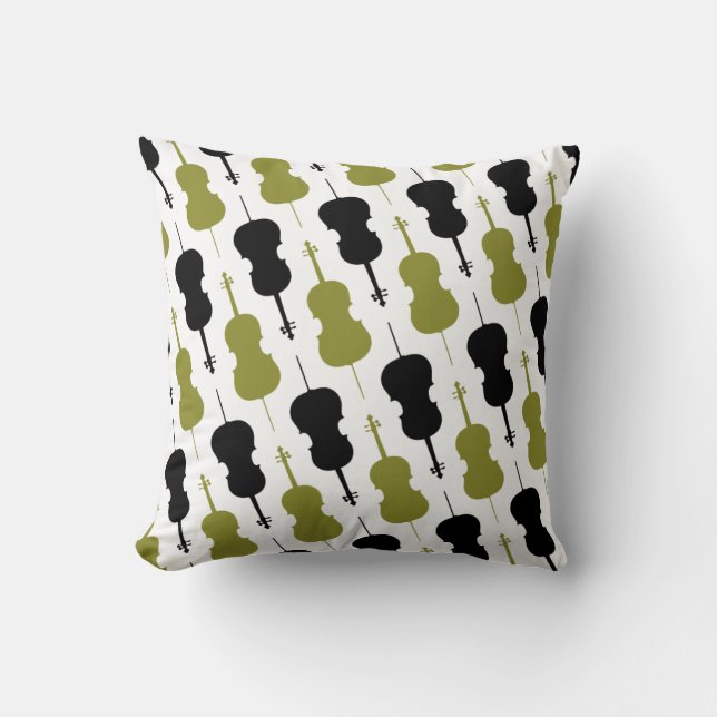 Cello Pattern Kussen (Voorkant)