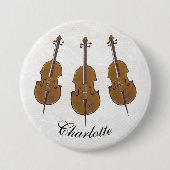 Cello persoonlijke badge ronde button 7,6 cm (Voorkant)