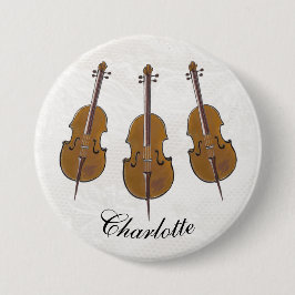 Cello persoonlijke badge ronde button 7,6 cm