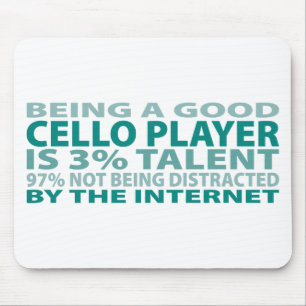 Cello Player 3% Talent Muismat