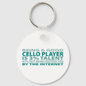 Cello Player 3% Talent Sleutelhanger (Voorkant)
