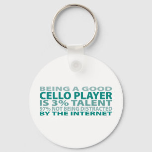 Cello Player 3% Talent Sleutelhanger