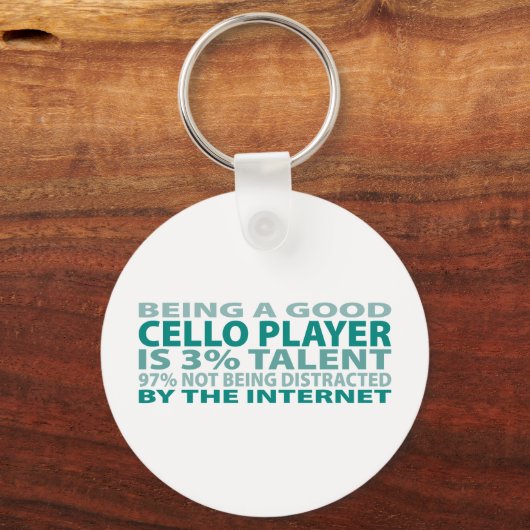 Cello Player 3% Talent Sleutelhanger (Voorkant)