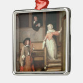 Cello Player, c.1700 (olie op canvas) Metalen Ornament (Links)