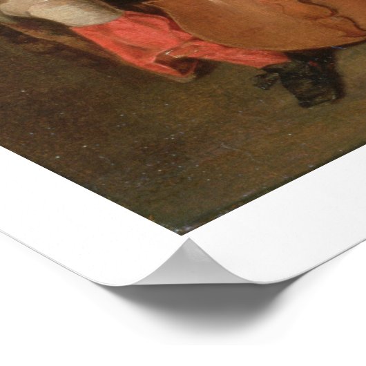 Cello Player, c.1700 (olie op canvas) Poster (Hoek)