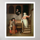 Cello Player, c.1700 (olie op canvas) Poster (Voorkant)