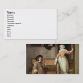 Cello Player, c.1700 (olie op canvas) Visitekaartje (Voorkant / Achterkant)