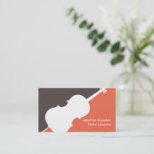 Cello Player Cellist Teacher Music Studio Musicus Visitekaartje (Staand voorkant)