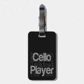 Cello Player Extraordinaire Bagagelabel (Achterkant verticaal)