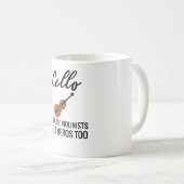 Cello Player Gifts | Cello Orchestra Cellist Koffiemok (Voorkant rechts)