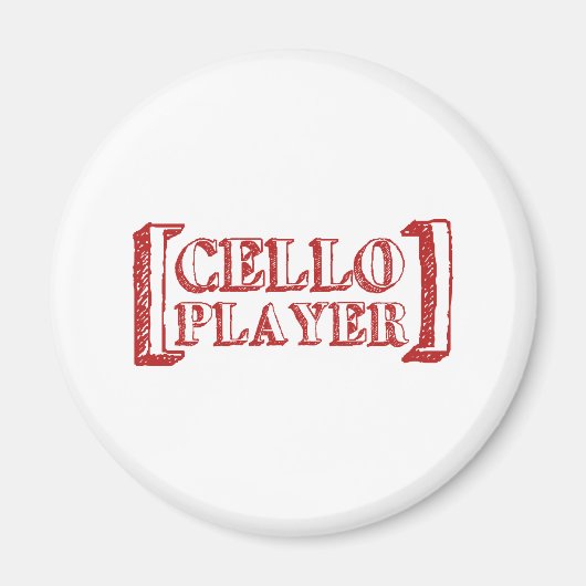 Cello Player Magneet (Voorkant)