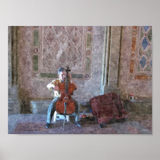 CELLO PLAYER POSTER (Voorkant)