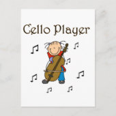 Cello Player Tshirts en Gifts Briefkaart (Voorkant)