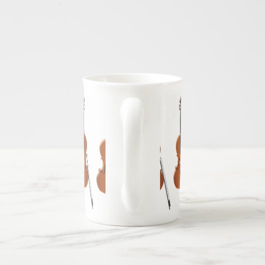 Cello Porselein Kop (Achterkant)