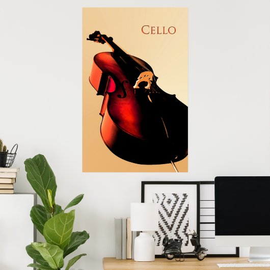 Cello-Poster Poster (Thuiskantoor)