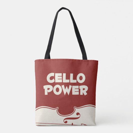 Cello Power Canvas tas (Achterkant)