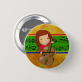 Cello Practice Ronde Button 5,7 Cm (Voorkant /achterkant)