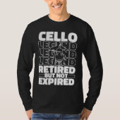 Cello Retired Orchestra  Violincello Cellist T-shirt (Voorkant)