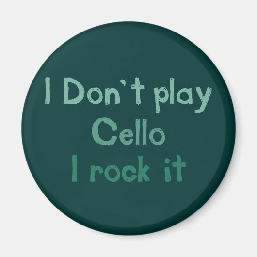 Cello Rock It Magnet (Voorkant)
