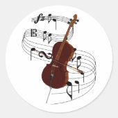 Cello Ronde Sticker (Voorkant)