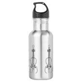 Cello Schets Waterfles (Achterkant)