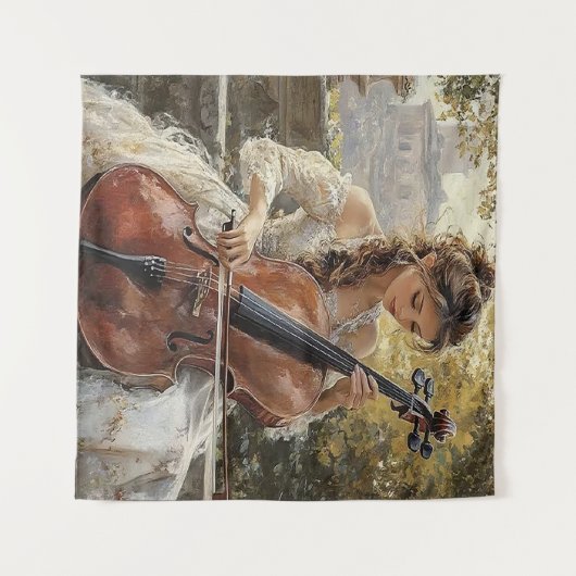 Cello Serenade  Wandkleed (Voorkant (horizontaal))