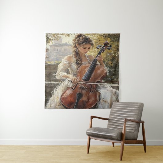 Cello Serenade  Wandkleed (In situ)