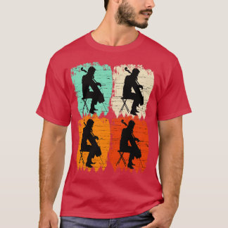 Cello Shirt Cello Lover Retro Cello Speler