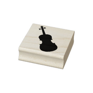 cello silhouet kunst stempel