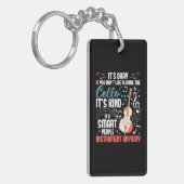 Cello Smart People Instrument Cellist Orchestra Sleutelhanger (Voorkant Links)