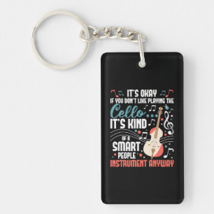 Cello Smart People Instrument Cellist Orchestra Sleutelhanger