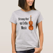 Cello-snaren T-shirt (Voorkant)