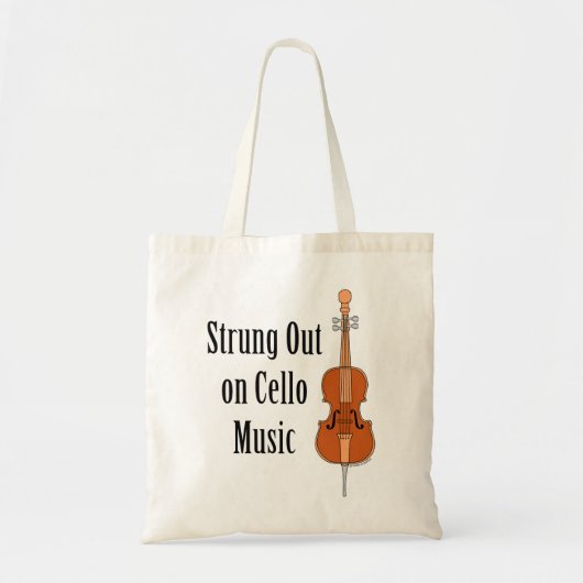 Cello-snaren Tote Bag (Voorkant)