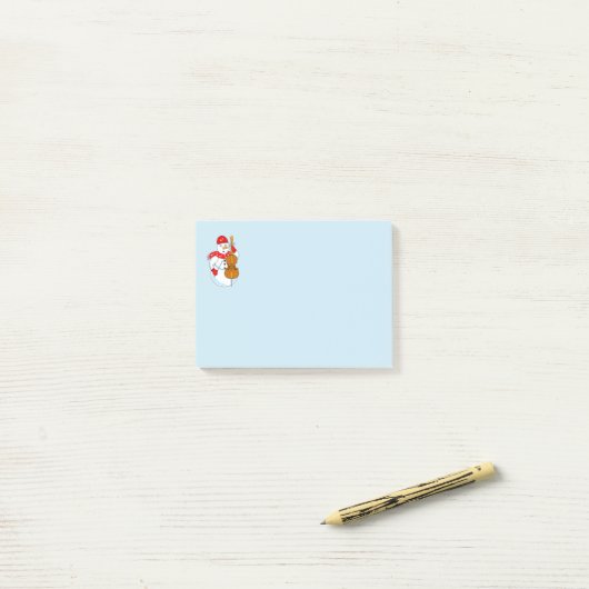 Cello Snowman Post-it® Notes (Op bureau)
