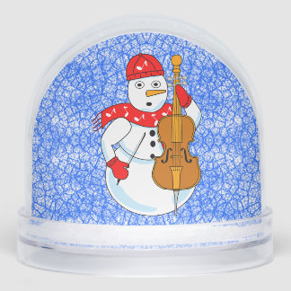 Cello Snowman Snow Wereldbol Sneeuwbol