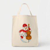 Cello Snowman Tote Bag (Voorkant)