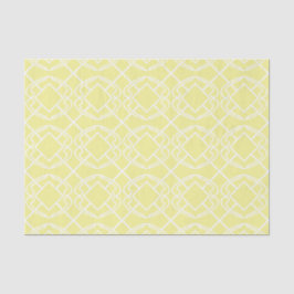 Cello Soft Butter Yellow Trellis Design Tissuepapier