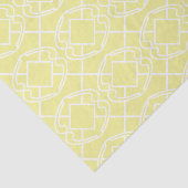 Cello Soft Butter Yellow Trellis Design Tissuepapier (Detail)